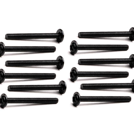 Washer Head Radiator Screws - M3 x 30mm - Black - 12 Pack - PrimoChill - KEEPING IT COOL