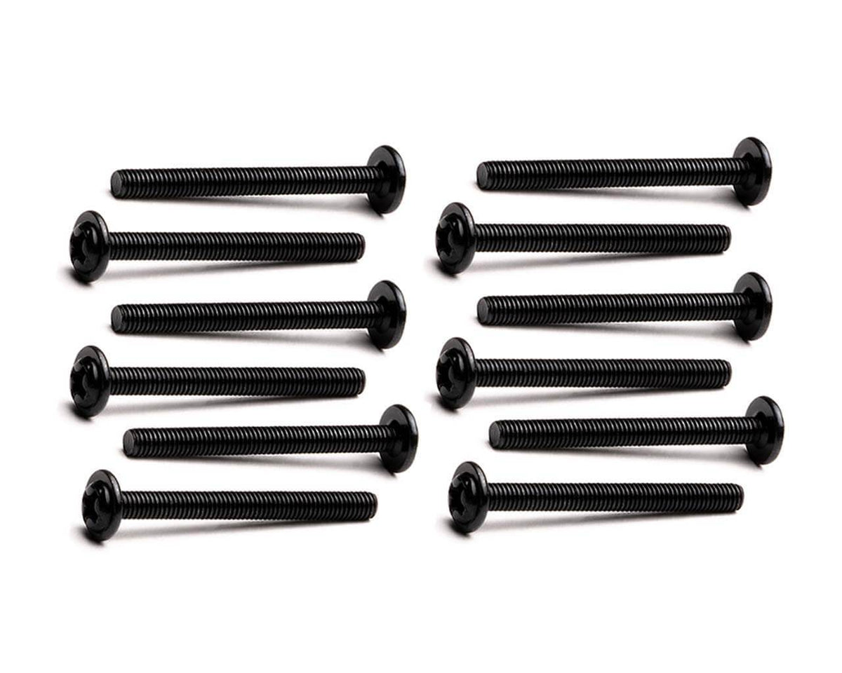 Washer Head Radiator Screws - M3 x 30mm - Black - 12 Pack - PrimoChill - KEEPING IT COOL