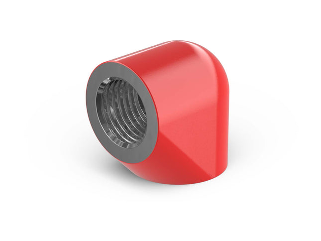 PrimoChill Female to Female G 1/4in. 90 Degree SX Extended Elbow Fitting - PrimoChill - KEEPING IT COOL Razor Red
