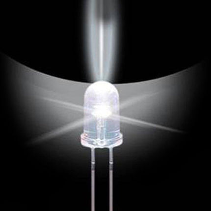 8mm LED Bulb - White - 50 Pack - PrimoChill - KEEPING IT COOL
