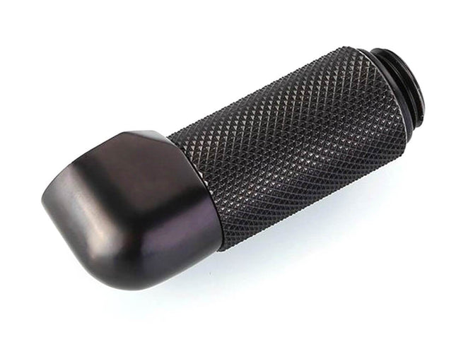 Bykski G 1/4in. Male to Female 90 Degree Rotary 30mm Extension Elbow Fitting (B-RD90-EXJ30) - PrimoChill - KEEPING IT COOL Black