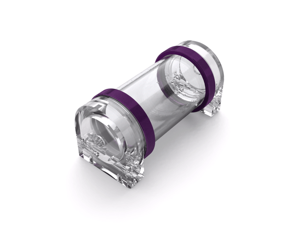 PrimoChill CTR Hard Mount Phase II Reservoir - Clear PMMA – 120mm - PrimoChill - KEEPING IT COOL Candy Purple