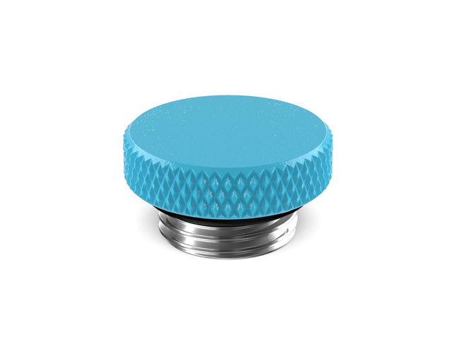 PrimoChill G 1/4in. SX Knurled Stop Fitting (No slot) - PrimoChill - KEEPING IT COOL Sky Blue