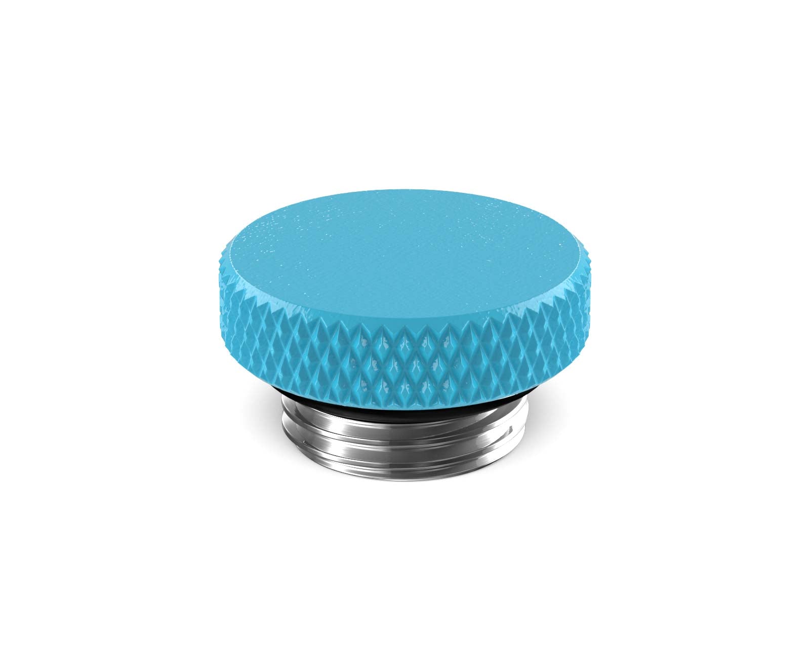 PrimoChill G 1/4in. SX Knurled Stop Fitting (No slot) - PrimoChill - KEEPING IT COOL Sky Blue