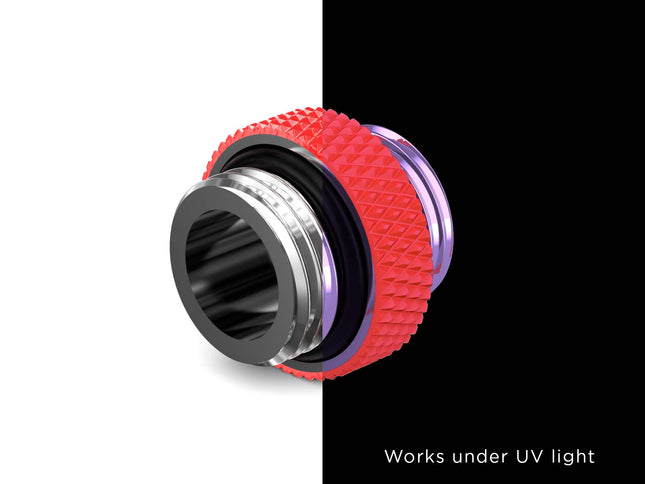 PrimoChill Dual Male G 1/4in. SX Mini Extension Coupler - PrimoChill - KEEPING IT COOL UV Red
