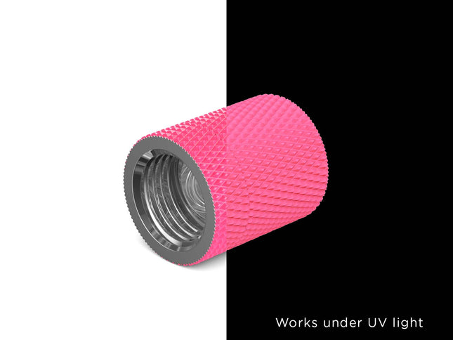 PrimoChill Dual Female G 1/4in. SX Rotary Extension Coupler - PrimoChill - KEEPING IT COOL UV Pink