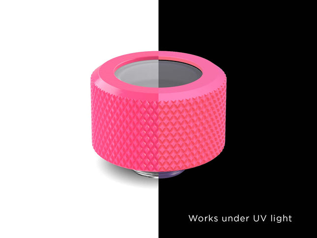 PrimoChill 16mm OD Rigid SX Fitting - PrimoChill - KEEPING IT COOL UV Pink