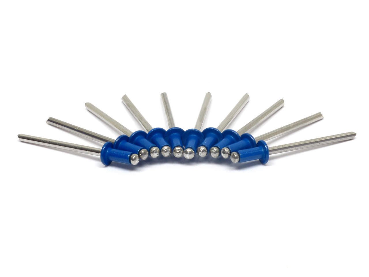 1/8in. (3mm) Aluminum Rivets - Blue - 10 Pack - PrimoChill - KEEPING IT COOL