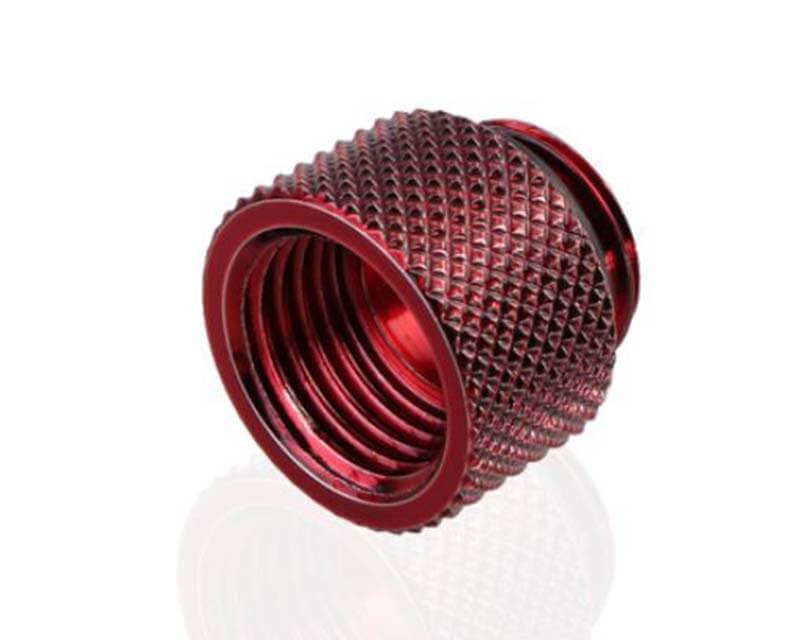 Bykski G 1/4in. Male/Female Extension Coupler - 10mm (B-EXJ-10) - PrimoChill - KEEPING IT COOL Red