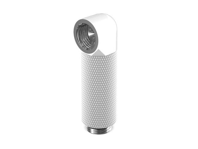 PrimoChill Male to Female G 1/4in. 90 Degree SX Rotary 40mm Extension Elbow Fitting - PrimoChill - KEEPING IT COOL Sky White