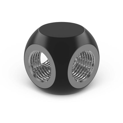 PrimoChill G 1/4in. 3-Way SX Female T Adapter - PrimoChill - KEEPING IT COOL Satin Black