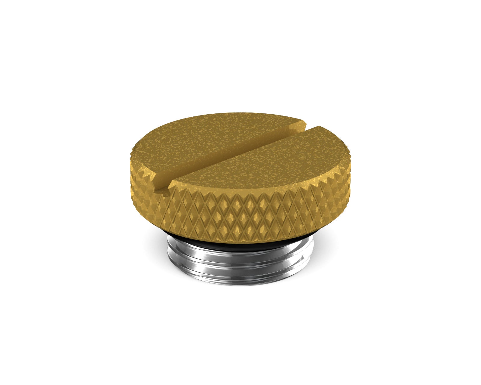PrimoChill G 1/4in. SX Knurled Slotted Stop Fitting - PrimoChill - KEEPING IT COOL Gold
