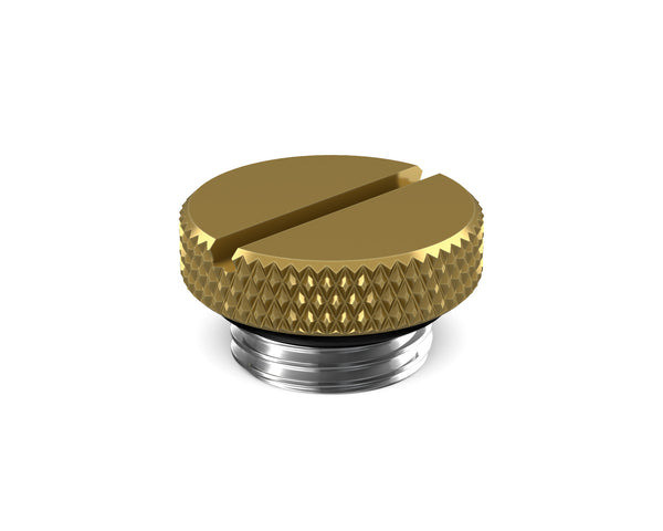 PrimoChill G 1/4in. SX Knurled Slotted Stop Fitting - PrimoChill - KEEPING IT COOL Candy Gold