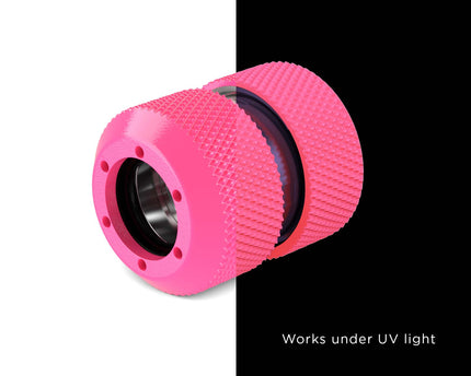 PrimoChill 1/2in. Rigid RevolverSX Series Coupler Fitting - PrimoChill - KEEPING IT COOL UV Pink