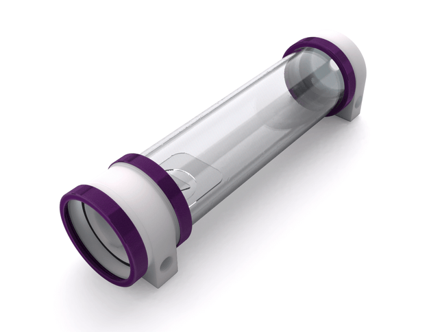 PrimoChill CTR Hard Mount Phase II High Flow D5 Enabled Reservoir - White POM - 240mm - PrimoChill - KEEPING IT COOL Candy Purple