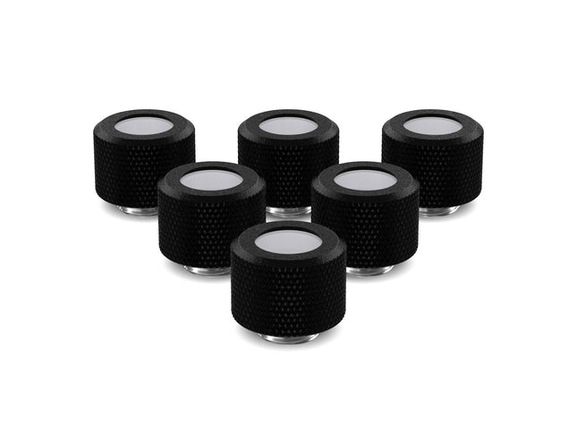 PrimoChill 12mm OD Rigid SX Fitting - 6 Pack - PrimoChill - KEEPING IT COOL TX Matte Black