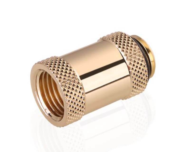 Bykski G 1/4in. Male/Female Extension Coupler - 25mm (B-EXJ-25) - PrimoChill - KEEPING IT COOL Gold