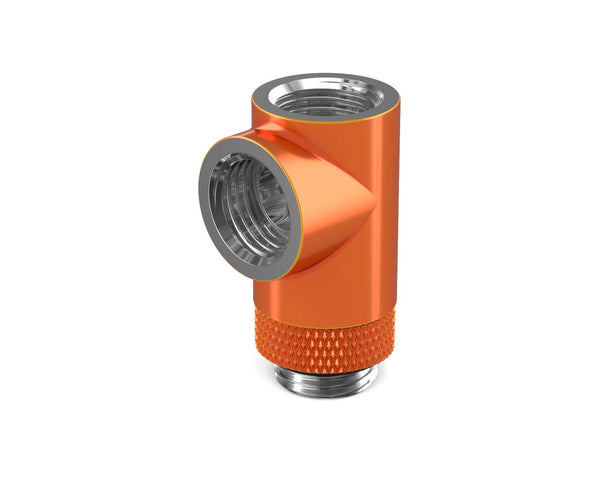 PrimoChill G 1/4in. Inline Rotary 3-Way SX Female T Adapter - PrimoChill - KEEPING IT COOL Candy Copper