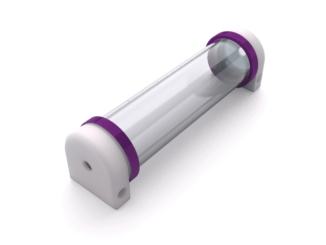PrimoChill CTR Hard Mount Phase II Reservoir - White POM – 240mm - PrimoChill - KEEPING IT COOL Candy Purple