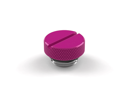 PrimoChill G 1/4in. SX Knurled Slotted Stop Fitting - PrimoChill - KEEPING IT COOL Candy Pink