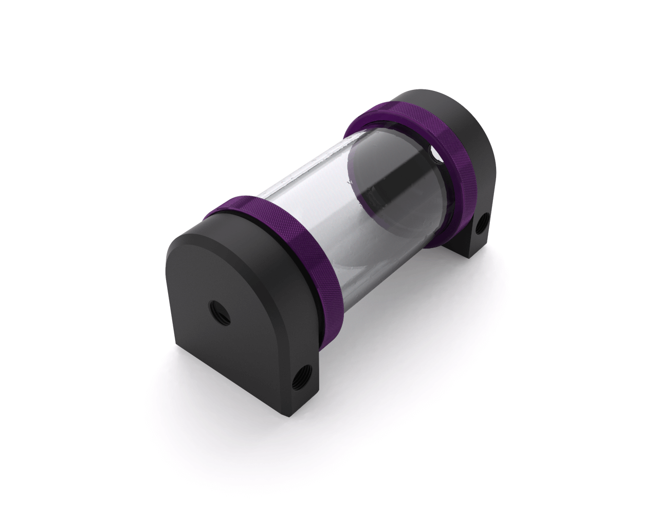 PrimoChill CTR Hard Mount Phase II Reservoir - Black POM - 120mm - PrimoChill - KEEPING IT COOL Candy Purple