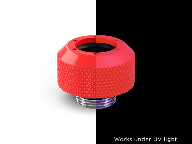 PrimoChill 1/2in. Rigid RevolverSX Series Fitting - PrimoChill - KEEPING IT COOL UV Red