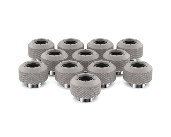 PrimoChill 1/2in. Rigid RevolverSX Series Fitting - 12 pack - PrimoChill - KEEPING IT COOL TX Matte Silver