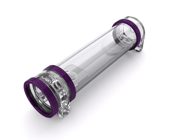 PrimoChill CTR Hard Mount Phase II High Flow D5 Enabled Reservoir - Clear PMMA - 240mm - PrimoChill - KEEPING IT COOL Candy Purple