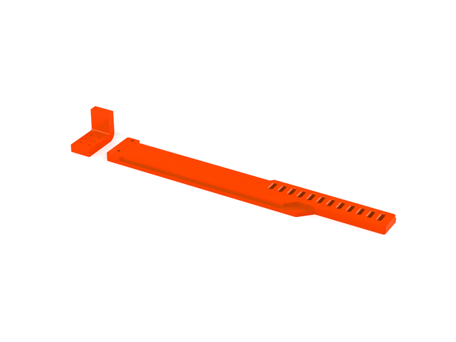 PrimoChill Universal Aluminum SX GPU Support Bracket - PrimoChill - KEEPING IT COOL UV Orange