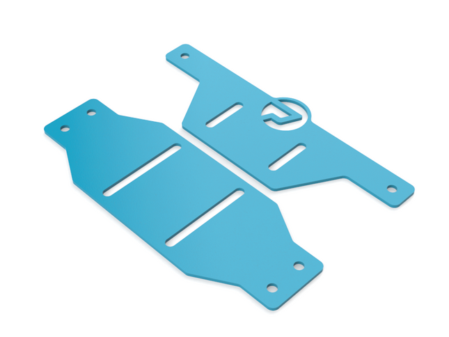 PrimoChill SX CTR Hard Mount Reservoir to Radiator Mount - 140mm Series - PrimoChill - KEEPING IT COOL Sky Blue