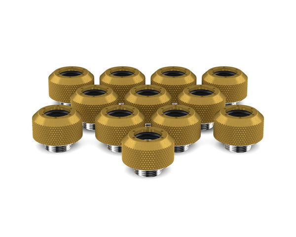 PrimoChill 1/2in. Rigid RevolverSX Series Fitting - 12 pack - PrimoChill - KEEPING IT COOL Gold