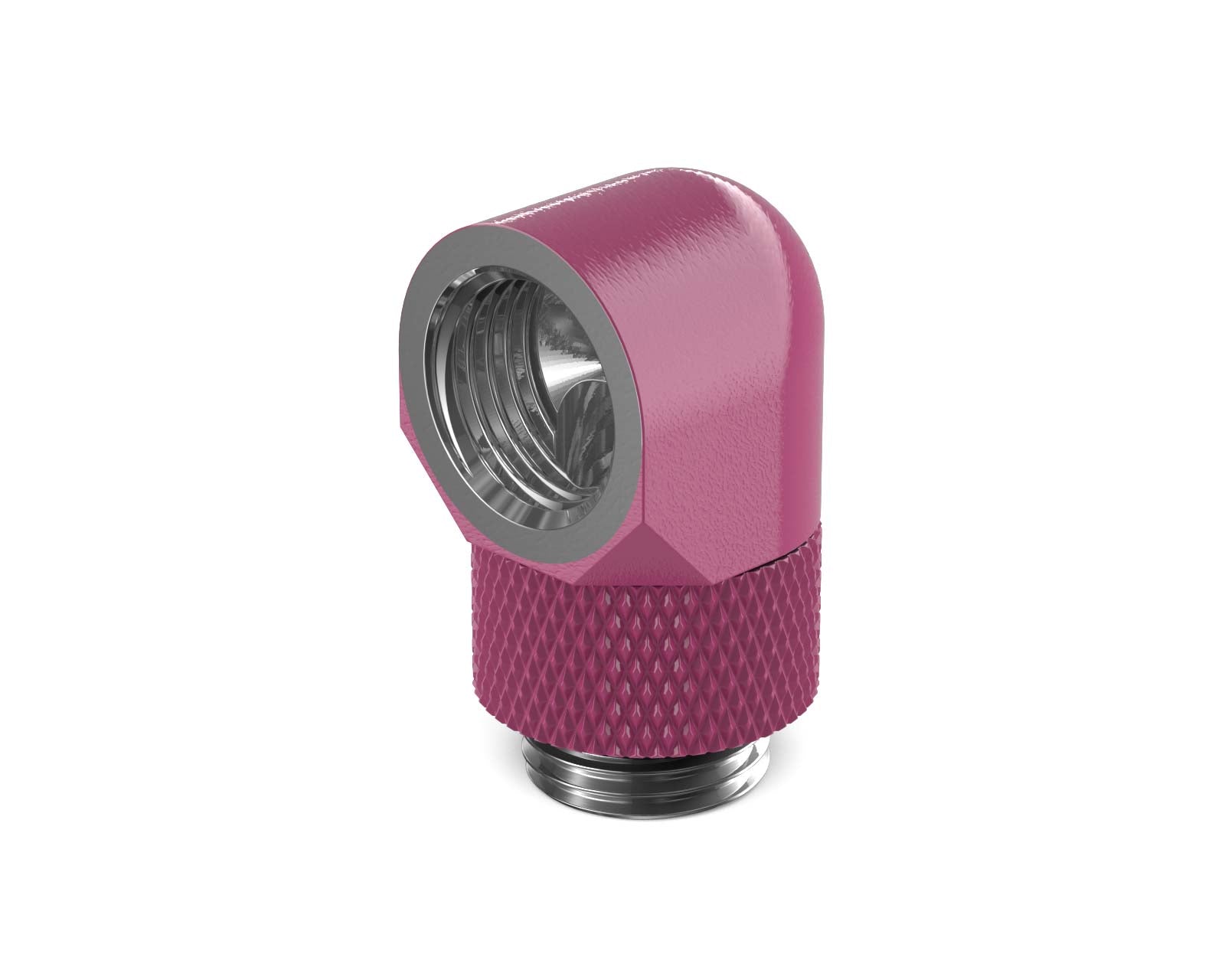 PrimoChill Male to Female G 1/4in. 90 Degree SX Rotary Elbow Fitting - PrimoChill - KEEPING IT COOL Magenta