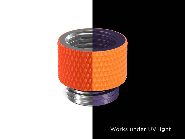 PrimoChill Male to Female G 1/4in. 10mm SX Extension Coupler - PrimoChill - KEEPING IT COOL UV Orange