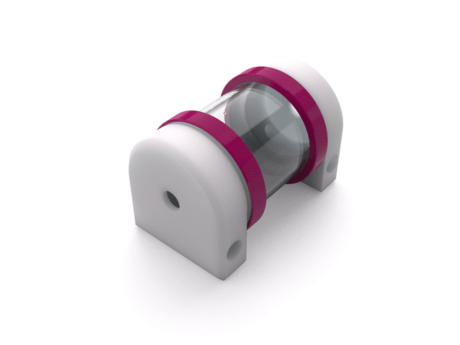 PrimoChill CTR Hard Mount Phase II Reservoir - White POM - 80mm - PrimoChill - KEEPING IT COOL Magenta