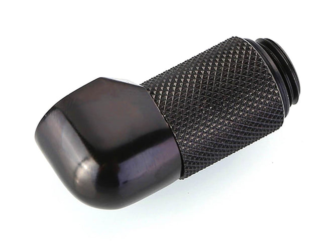 Bykski G 1/4in. Male to Female 90 Degree Rotary 20mm Extension Elbow Fitting (B-RD90-EXJ20) - PrimoChill - KEEPING IT COOL Black