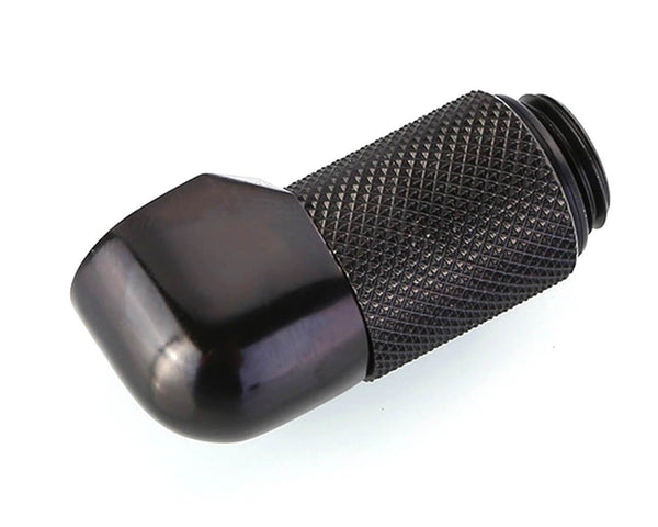 Bykski G 1/4in. Male to Female 90 Degree Rotary 20mm Extension Elbow Fitting (B-RD90-EXJ20) - PrimoChill - KEEPING IT COOL Black