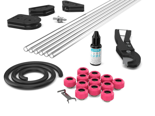 PrimoChill Complete 1/2 Inch PETG / RSX Combo Pack - PrimoChill - KEEPING IT COOL UV Pink