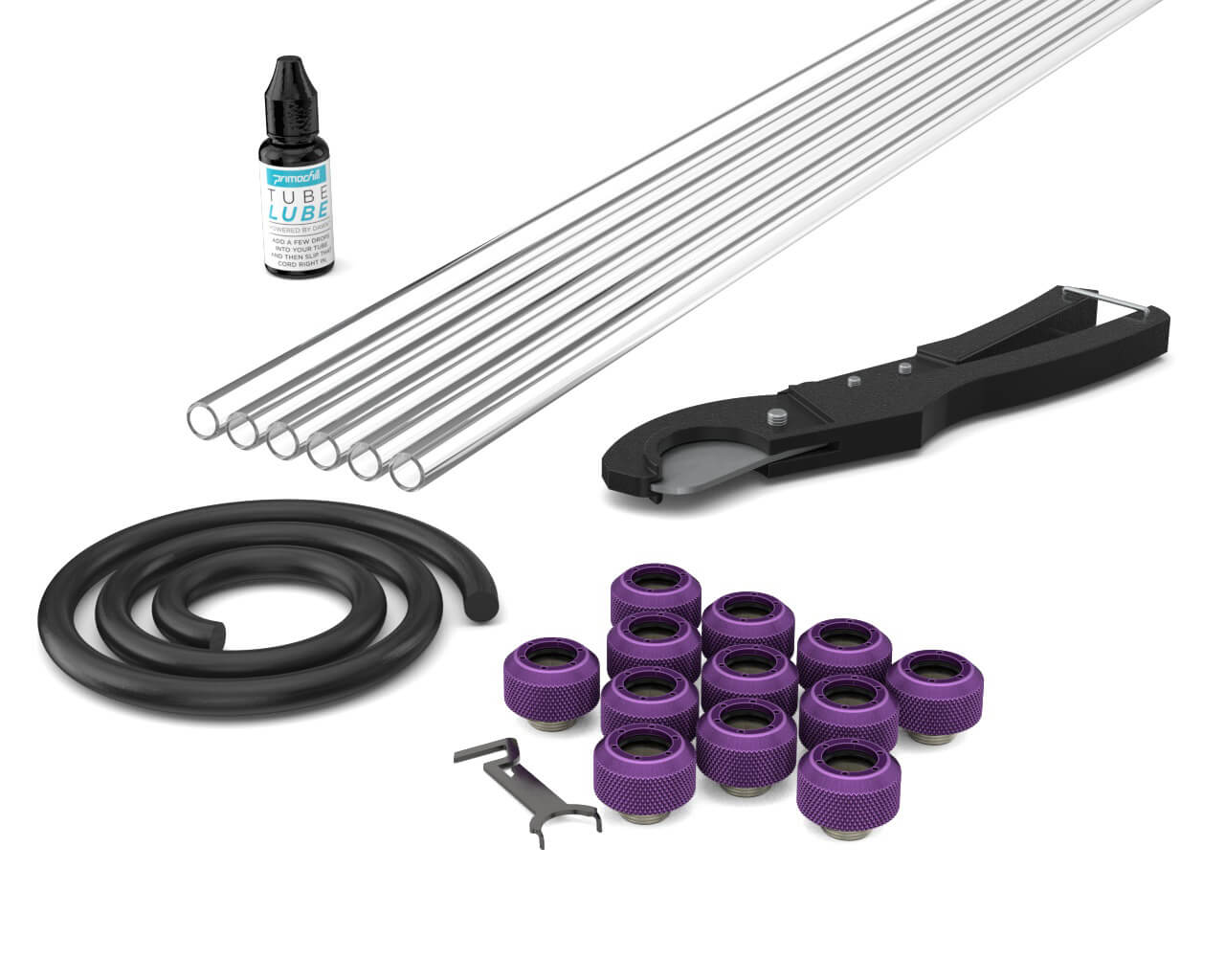 PrimoChill Professional 1/2 Inch PETG / RSX Combo Pack - PrimoChill - KEEPING IT COOL Candy Purple