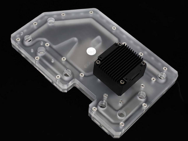 Bykski Distro Plate for Zeaginal Z10 - PMMA w/ 5v Addressable RGB (RBW) (RGV-ZG-Z10-P) - PrimoChill - KEEPING IT COOL