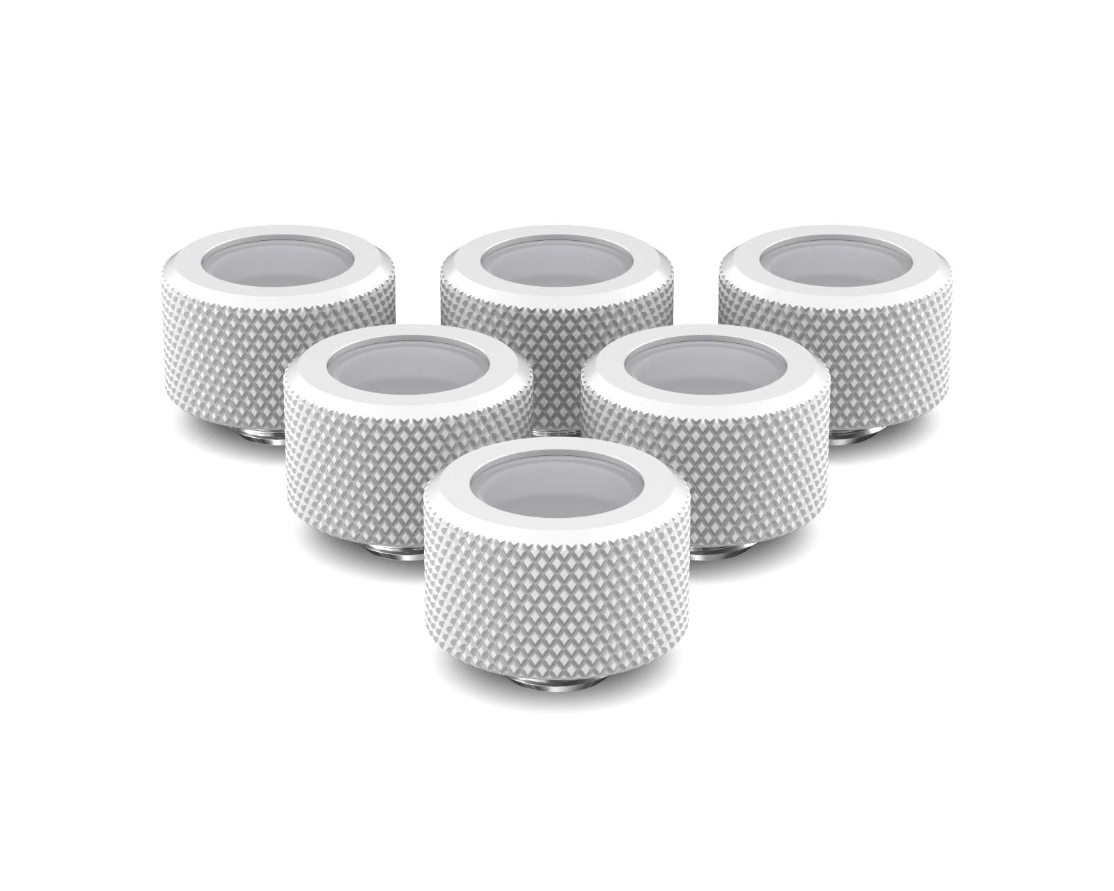 PrimoChill 16mm OD Rigid SX Fitting - 6 Pack - PrimoChill - KEEPING IT COOL Sky White