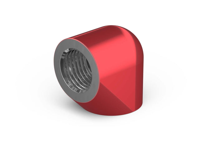 BSTOCK:PrimoChill Female to Female G 1/4in. 90 Degree SX Extended Elbow Fitting - Candy Red