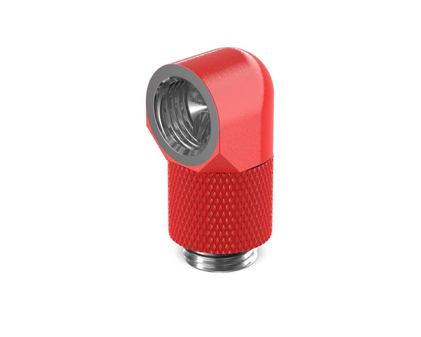 PrimoChill Male to Female G 1/4in. 90 Degree SX Rotary 15mm Extension Elbow Fitting - PrimoChill - KEEPING IT COOL Razor Red