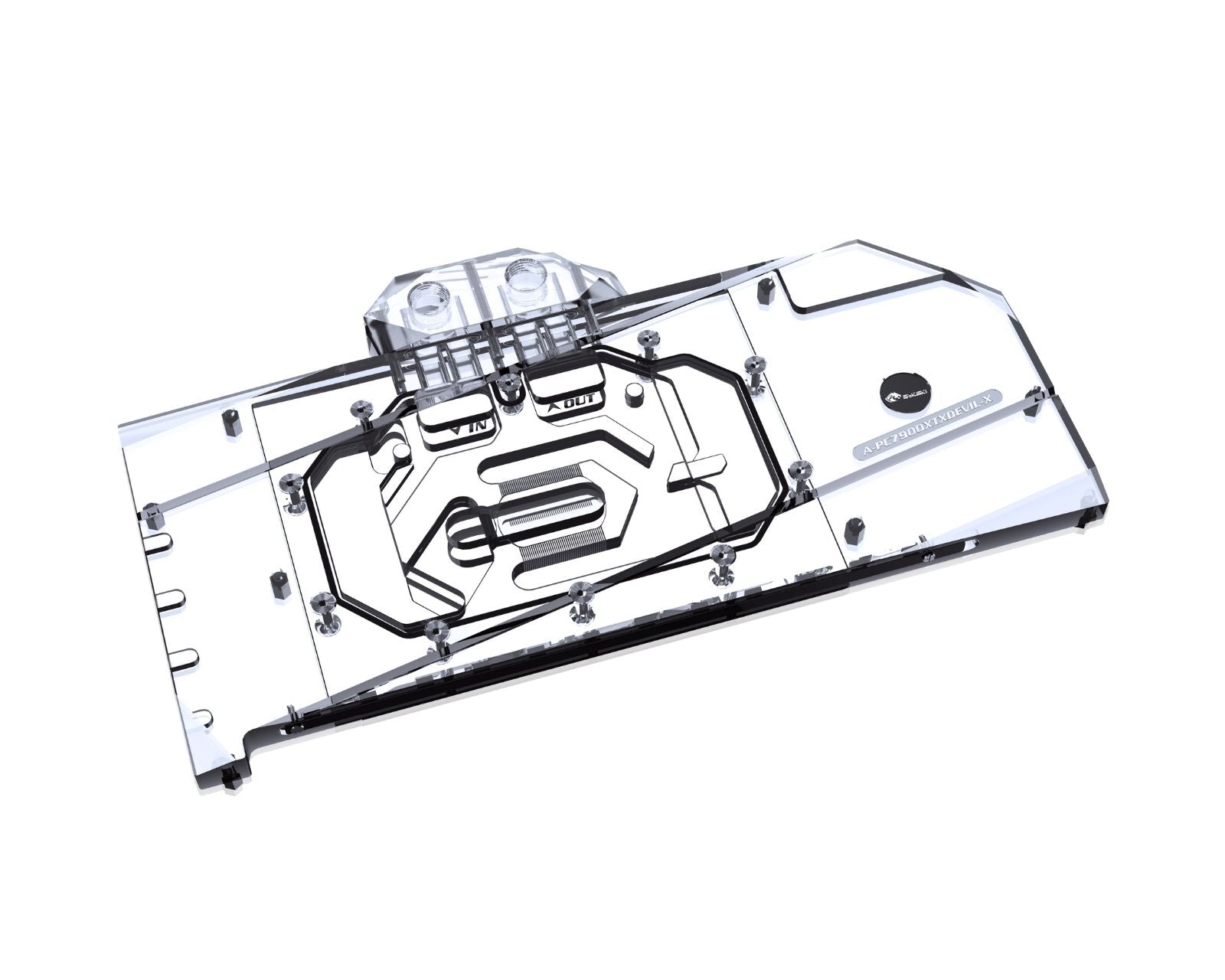 Bykski Full Coverage GPU Water Block and Backplate For PowerColor Red Devil RX 7900 XTX 24GB (A-PC7900XTXDEVIL-X)