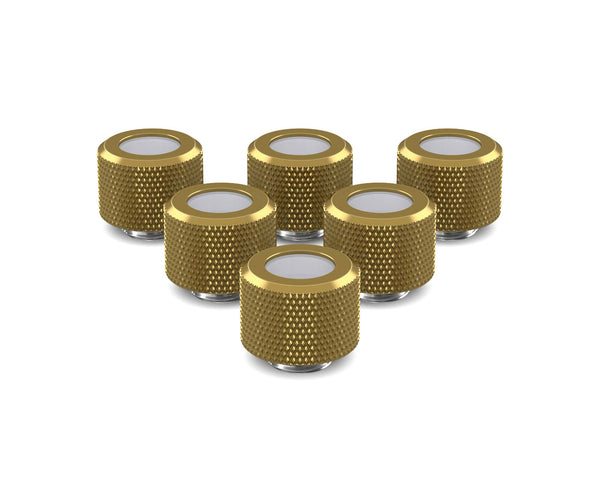 PrimoChill 12mm OD Rigid SX Fitting - 6 Pack - PrimoChill - KEEPING IT COOL Candy Gold