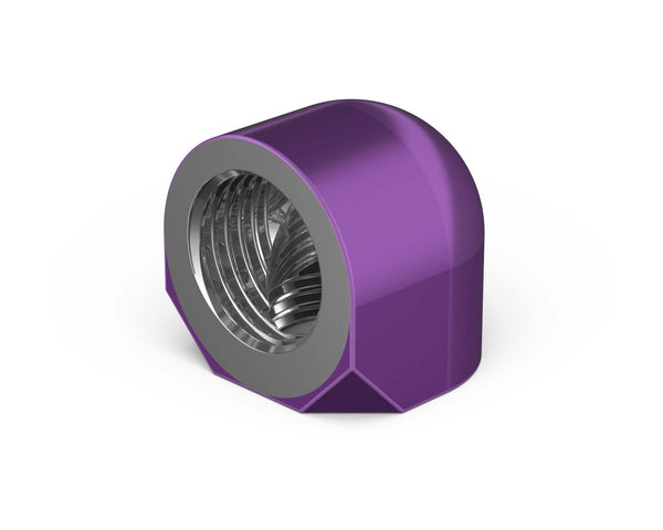 PrimoChill Female to Female G 1/4in. 90 Degree SX Elbow Fitting - PrimoChill - KEEPING IT COOL Candy Purple