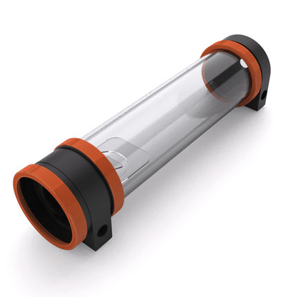 PrimoChill CTR Hard Mount Phase II High Flow D5 Enabled Reservoir - Black POM - 240mm - PrimoChill - KEEPING IT COOL Candy Copper