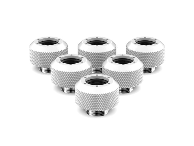 PrimoChill 1/2in. Rigid RevolverSX Series Fitting - 6 pack - PrimoChill - KEEPING IT COOL Sky White