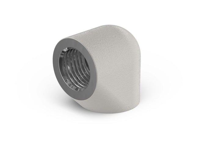 PrimoChill Female to Female G 1/4in. 90 Degree SX Extended Elbow Fitting - PrimoChill - KEEPING IT COOL TX Matte Silver