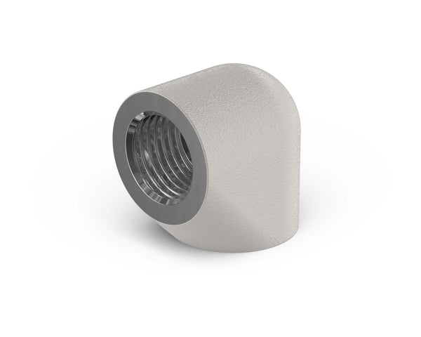 PrimoChill Female to Female G 1/4in. 90 Degree SX Extended Elbow Fitting - PrimoChill - KEEPING IT COOL TX Matte Silver
