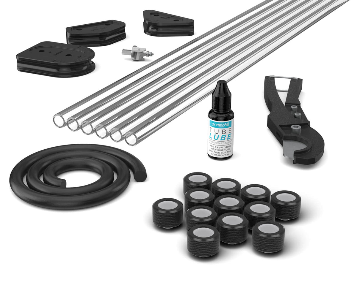 PrimoChill Complete PETG / RMSX 16mm Combo Pack - PrimoChill - KEEPING IT COOL Satin Black
